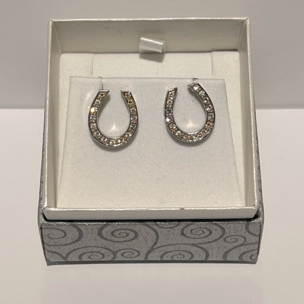 Sterling Silver Horseshoe Studs